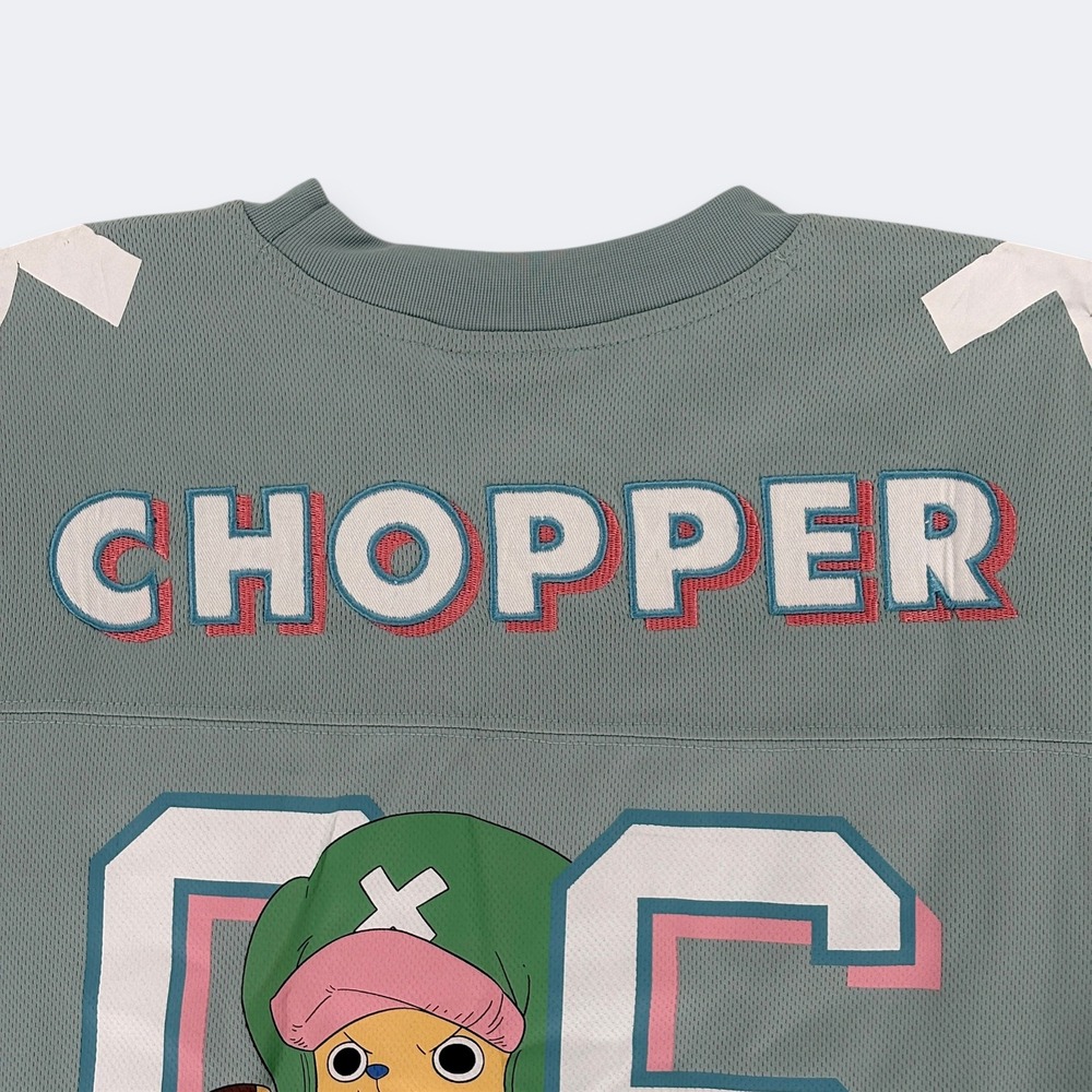 One Piece Womens Tony Tony Chopper Straw Hat Crew Tshirt Jersey XS Crop New - Picture 7 of 12